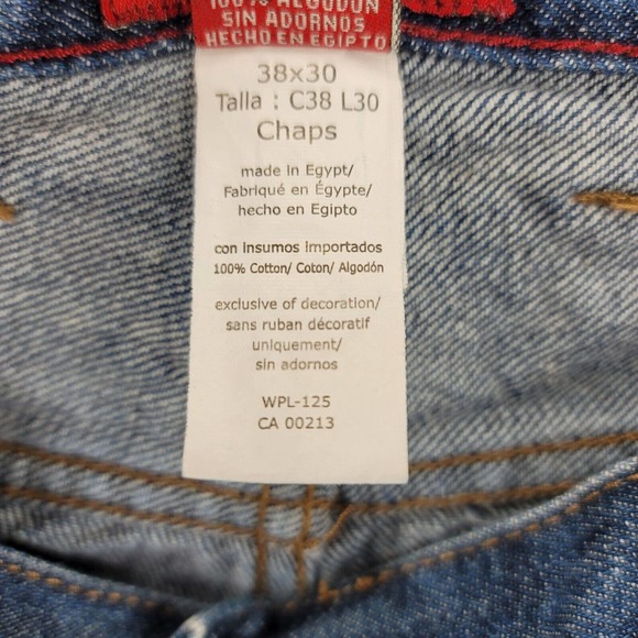 Chaps‎ Jeans Mens 38x30 Blue Denim Straight Leg Medium Wash Classiccore Casual - Picture 3 of 15